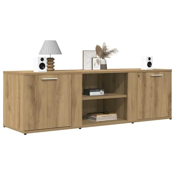 Popularny Szafka pod TV, dąb artisan, 120x34x37 cm Lumarko! - Hurtownia wielobranżowa Lumarko